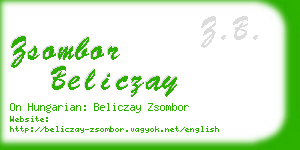 zsombor beliczay business card